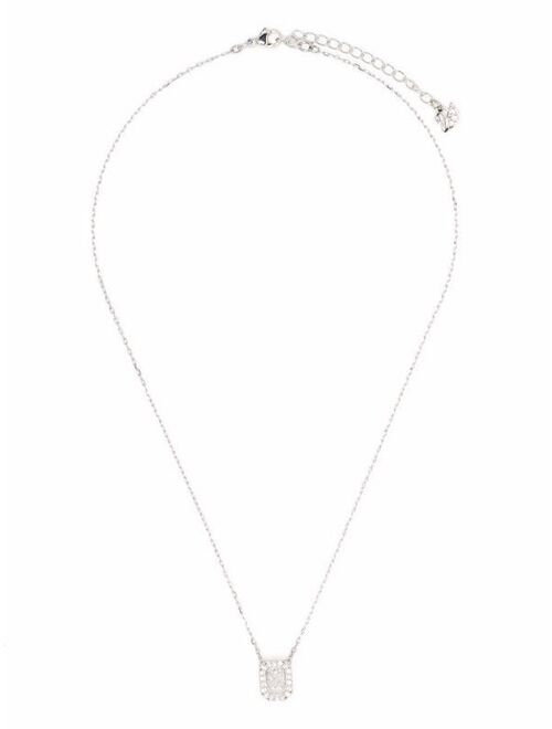Millenia square Swarovski embellished necklace