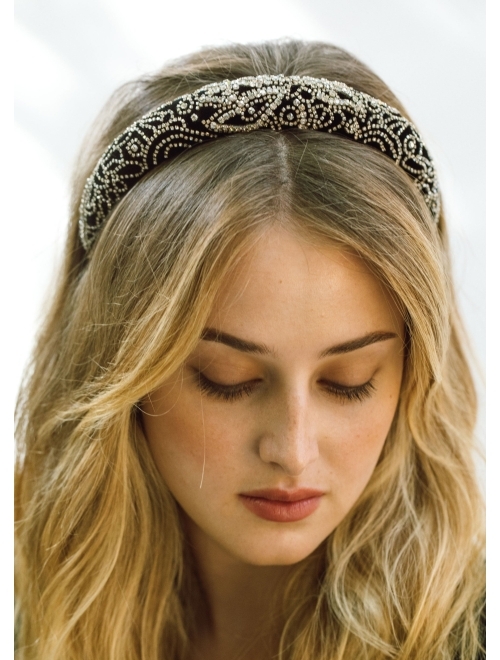 Buy Jennifer Behr Indira crystal-embellished headband online | Topofstyle