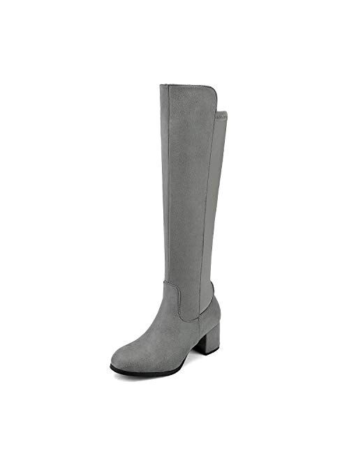 DREAM PAIRS Women's Knee High Stretchy Fashion Boots