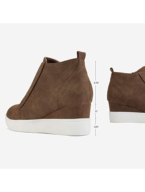 DREAM PAIRS Women’s Platform Wedge Sneakers Ankle Booties