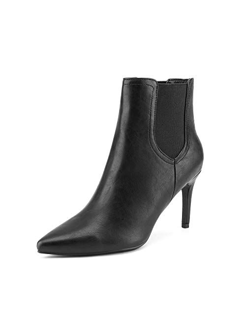 DREAM PAIRS Women's Pointed Toe Stiletto High Heel Ankle Booties