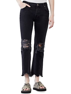 Women's Maggie Mid Rise Straight Jeans
