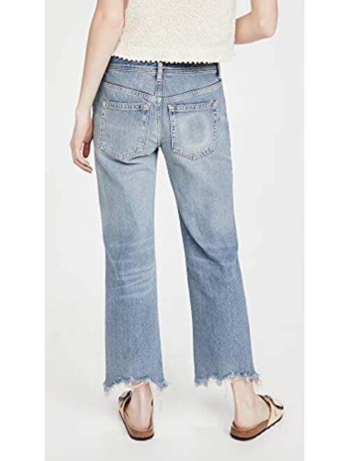 Free People Women's Maggie Mid Rise Straight Jeans
