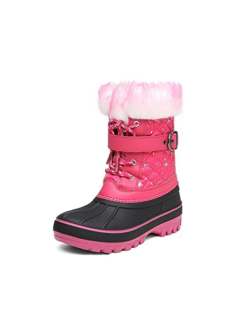 DREAM PAIRS Boys Girls Mid Calf Winter Snow Boots Toddler/Little Kid/Big Kid