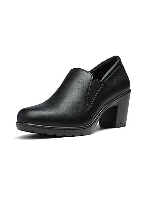 DREAM PAIRS Women’s Chunky Low Block Heel Pumps Comfort Oxfords Shoes