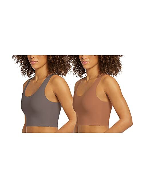 Danskin 2 Pack Laser Wirefree Everyday Comfort Lounge Bralette with Removable Pads