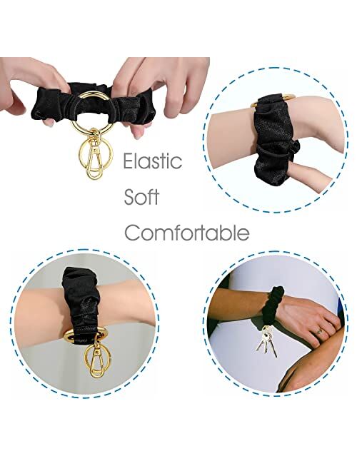 SAM & LORI Wristlet Keychain Bracelet Women Stretchy Removable Key Chain Keyring
