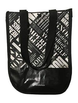 Athletica Lululemon 20th Anniversary Small Reusable Tote Carryall Gym Bag (Black)