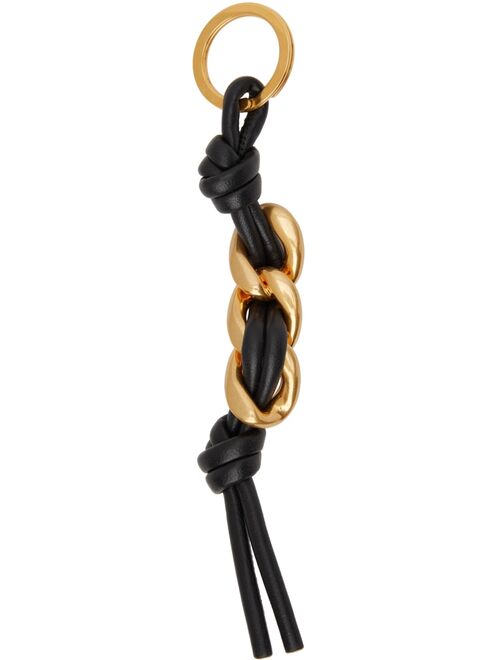 Bottega Veneta Black Curb Chain Keychain