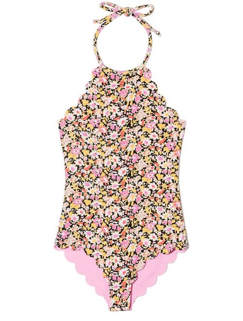 Marysia Kids Bumby floral-print reversible swimsuit