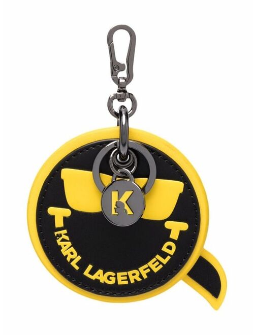 Karl Lagerfeld Smiley logo keychain