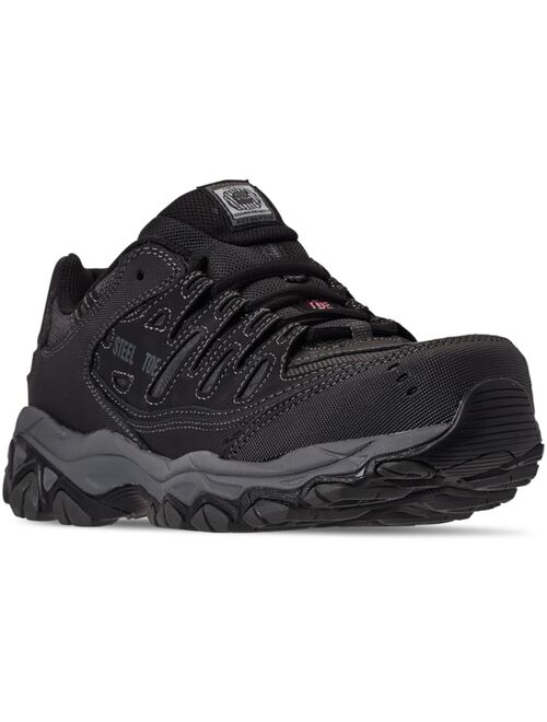 Skechers Men's Relaxed-Fit Crankton Steel Toe Work Sneakers from Finish Line