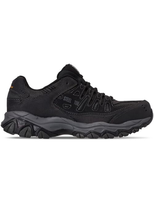 Skechers Men's Relaxed-Fit Crankton Steel Toe Work Sneakers from Finish Line