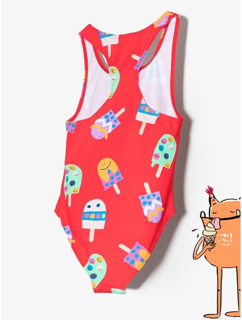 Stella McCartney Kids lolly-print swimsuit