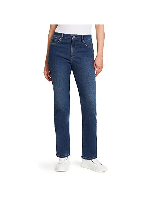 Gloria Vanderbilt Women's Amanda Slim High Rise Signature Pocket Petite Jean