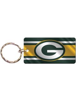 Multi Green Bay Packers Metallic Super Stripe Keychain