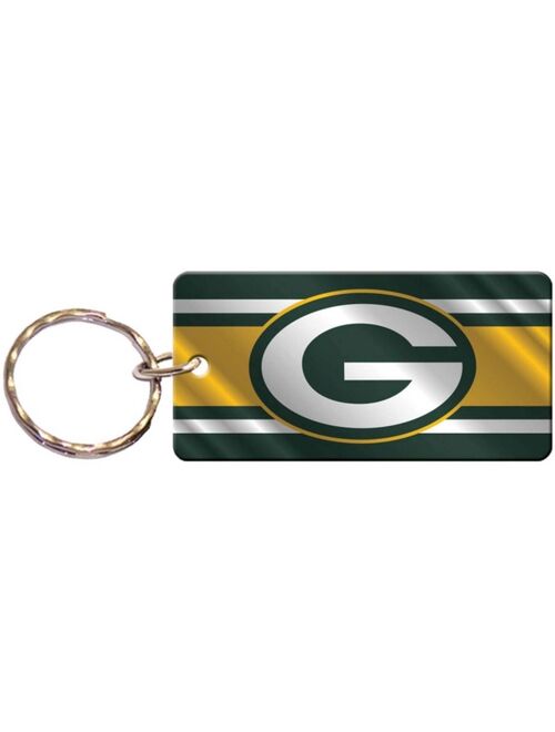 Stockdale Multi Green Bay Packers Metallic Super Stripe Keychain