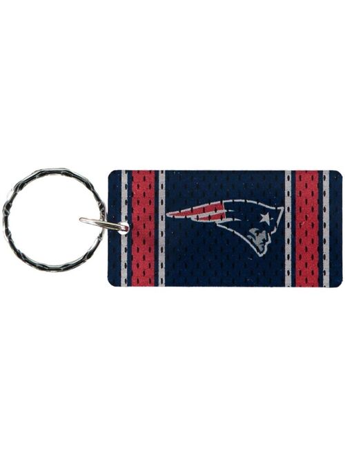 Stockdale Multi New England Patriots Jersey Printed Acrylic Team Color Logo Keychain