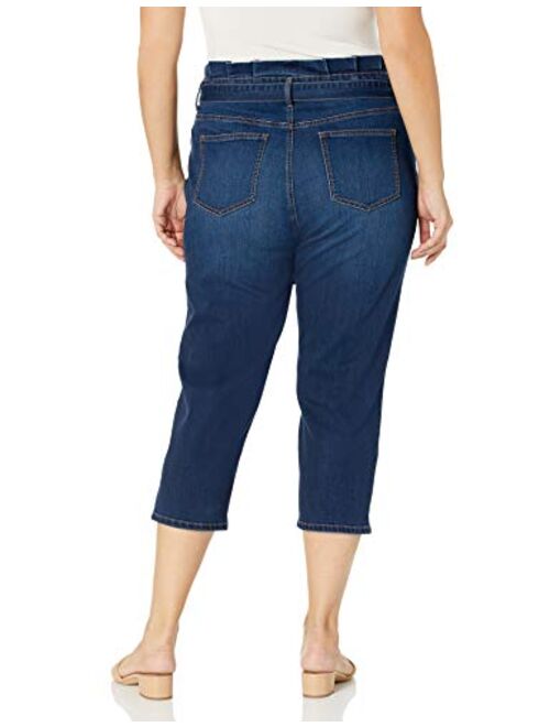 Gloria Vanderbilt Women's Paperbag Straight Leg Cropped Jean