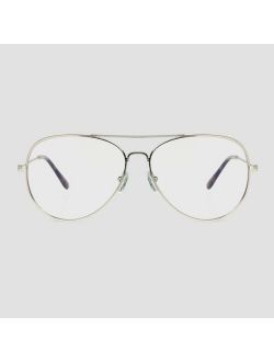 Men's Aviator Blue Light Filtering Glasses - Original Use Silver