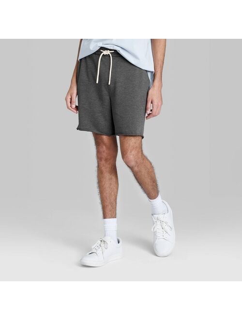Men's 8.5" Printed Regular Fit Jogger Shorts - Original Use™ Charcoal Gray/Pinwheel