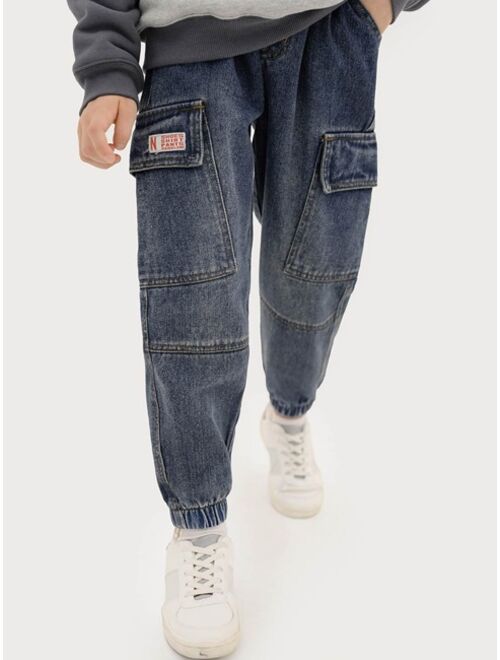Shein Boys Slant Pocket Jogger Jeans