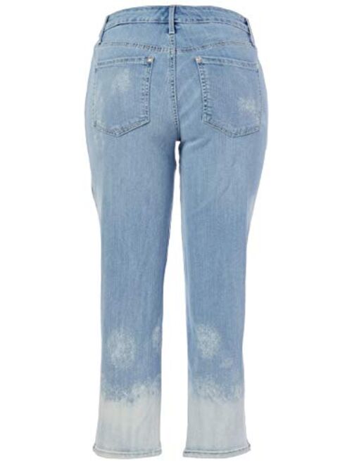 Gloria Vanderbilt Women's Mid Rise Straight Leg Crop Length Jean