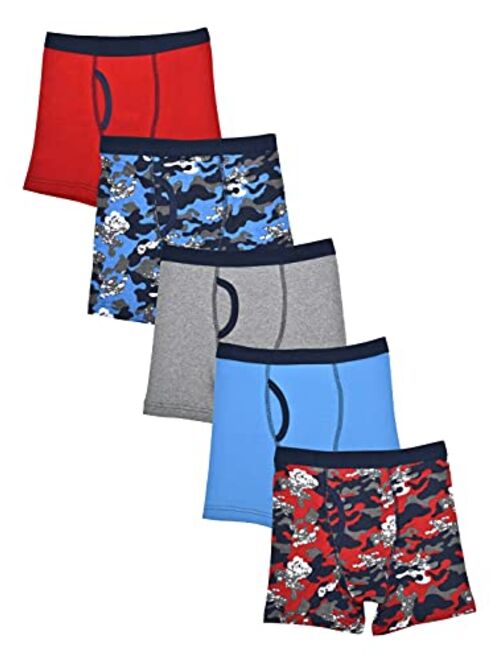 Wonder Nation Clothing Boy's Camo Prints Assorted 5 Pack Boxer Briefs