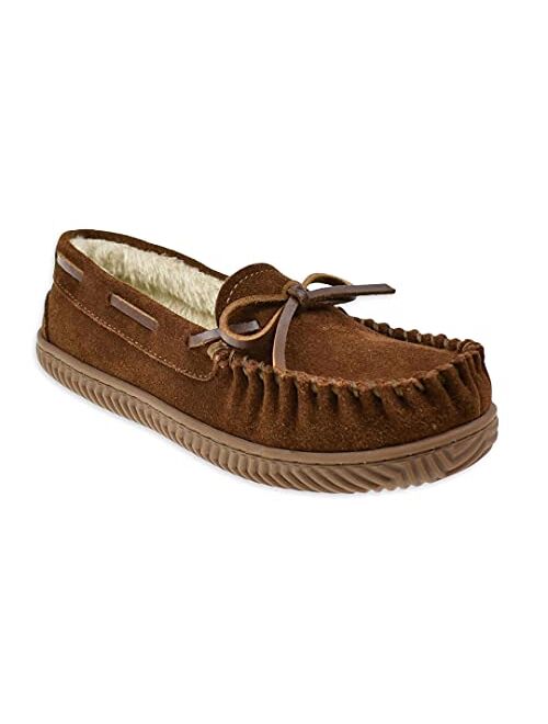 Wonder Nation Clothing Brown Suede Moccasin Slippers