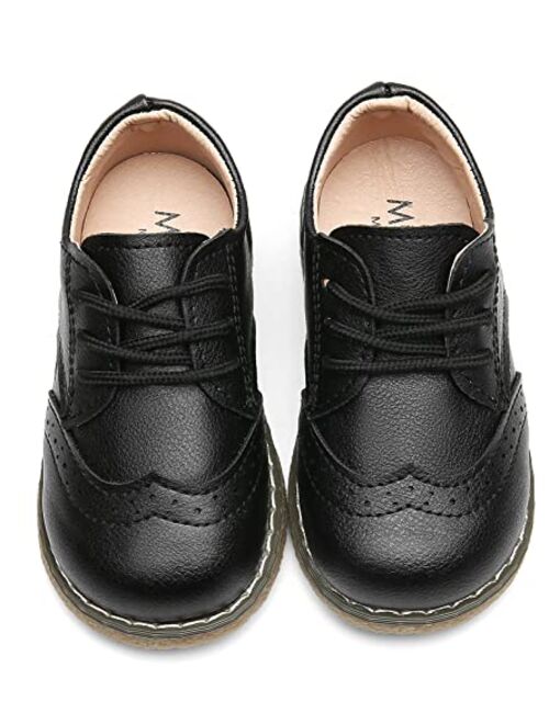 DADAWEN Boy's Girl's Classic Lace-Up School Uniform Oxford Comfort Dress Shoes Loafer Flats (Toddler/Little Kid)