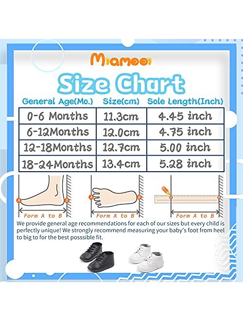 Miamooi Infant Baby Boys Girls Loafers Classic PU Leather Wedding Dress Shoes Toddler Brogue Formal Flat Lazy Crib Oxford First Walking Christening Shoe