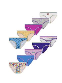 Clothing Purple Prints Assorted 10 Pack Brief Panties