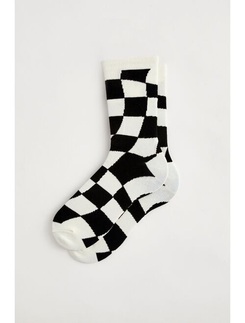 Urban Outfitters Check Pattern Crew Sock