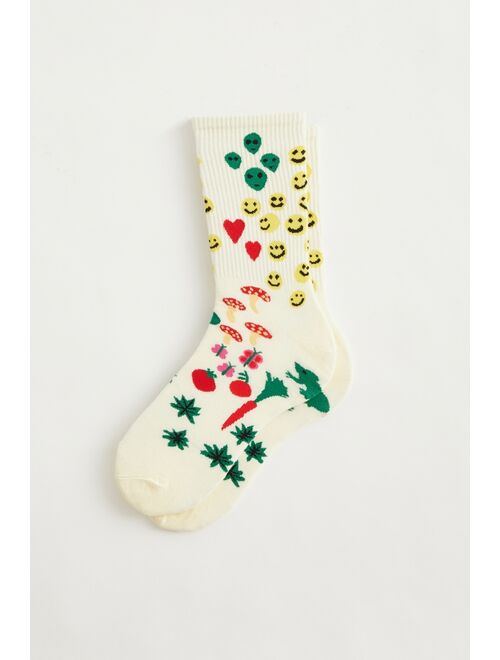 Urban outfitters Coney Island Picnic Doodle Crew Sock
