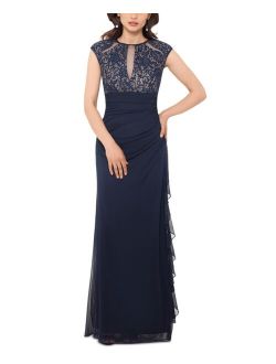 Lace-Bodice Gown