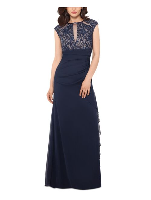 Betsy & Adam Lace-Bodice Gown