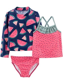 Girls' 3-Piece Rashguard Set