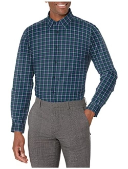 Men's Dress Shirt Athletic Fit Tech Non Iron No-Tuck Stretch