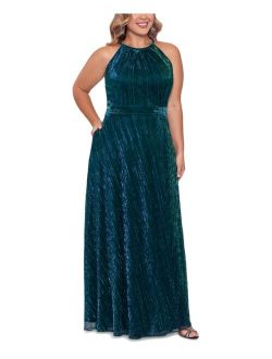 Plus Size Textured Gown