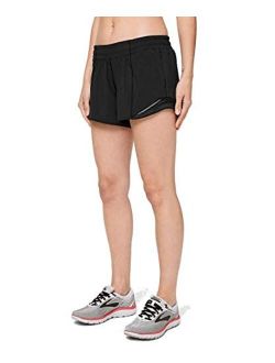 Athletica Hotty Hot Short Low-Rise 4 inch Long (Black, 4, Numeric_4)