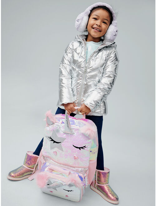 Wonder Nation Unicorn Queen Backpack with Lunch Bag, 2-Piece Set