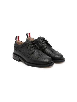 Kids pebbled classic longwing brogues