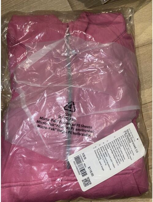 Lululemon Scuba Oversized Quarter-Zip Hoodie Pink Blossom XS/S