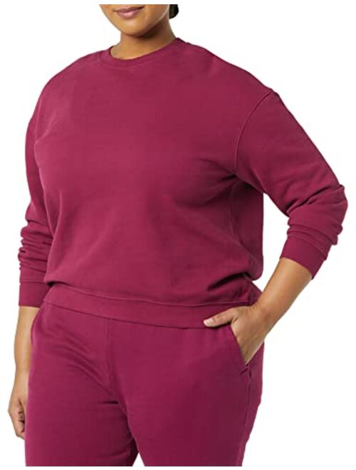 Goodthreads Women's Heritage Fleece Long Sleeve Crewneck Sweatshirt