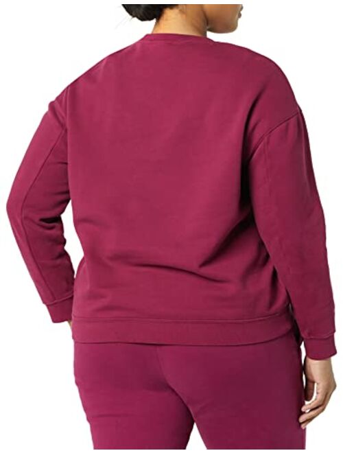 Goodthreads Women's Heritage Fleece Long Sleeve Crewneck Sweatshirt
