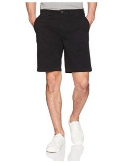 Men's 9" Inseam Flat-Front Comfort Stretch Chino Shorts