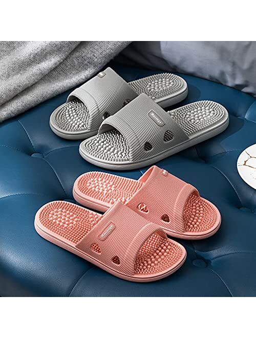 Mottled Sky Acupressure Massage Slippers for Plantar Fasciitis for Women Acupuncture Slippers Arthritis Neuropathy Pain Relief Non-Slip Massage Sandals Women Stress Relie