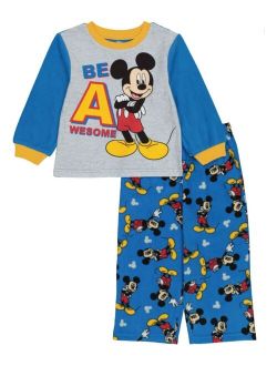 Mickey Mouse Toddler Boys Pajamas, 2 Piece Set