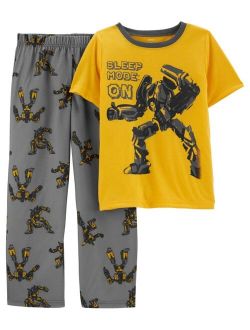 Big Boys 2-Piece Transformer Loose Fit T-shirt and Pajama Set