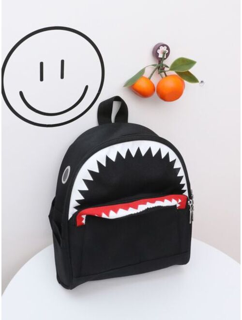 Shein Kids Cartoon Shark Design Backpack